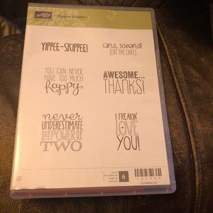 Stampin’Up! Yippee-Skippee cling stamp set.